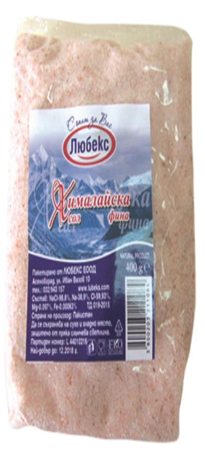 Хималайска сол фина - йодирана Любекс 0.400гр